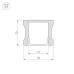 Профиль Arlight ALU-SLIM-H15-2000 ANOD+FROST 018246