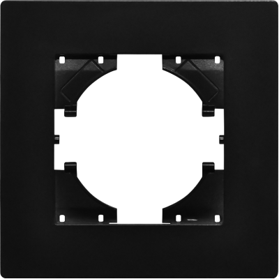 Рамка пластиковая на 1 пост Arlight FRM-PERIO-PL-1-BK 049689