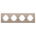 Рамка на 4 поста пластиковая Arlight FRM-PERIO-PL-4-GD 049761