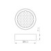 Фильтр сетчатый с посадочным кольцом Arlight LGD-HONEYCOMB-RING-R85 (BK) 046764