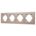 Рамка на 4 поста пластиковая Arlight FRM-PERIO-PL-4-GD 049761