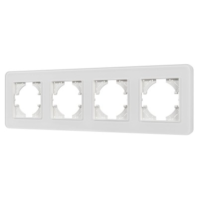 Рамка на 4 поста стеклянная Arlight FRM-OMALI-SFGS-4-WH 049716