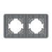 Рамка на 2 поста стеклянная Arlight FRM-OMALI-SFGS-2-GR 049710