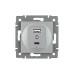 Механизм USB розетки Arlight SCT-MUAC-PL-GR-V (5V, 3A, QC4) 049840