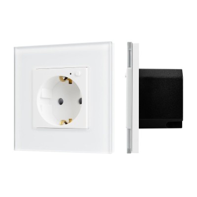 Розетка электрическая с Zigbee управлением Arlight SCT-OMALI-EUZB1-PL-WH (240V, 16A, Zigbee) 050215