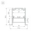 Алюминиевый профиль Arlight SL-LINIA52-3L-F-2000 ANOD BLACK 044685