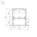 Алюминиевый профиль Arlight SL-LINIA52-3L-F-2000 ANOD BLACK 044685