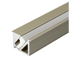 Алюминиевый профиль Arlight SL-BEVEL-H10-F14-2000 ANOD OLIVE GREY 038200