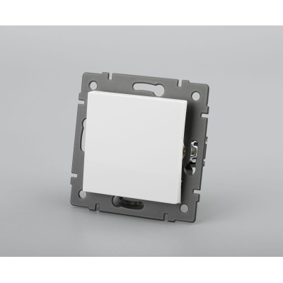Механизм выключателя одноклавишный перекрёстный Arlight SWT-MKX1-PL-WH-V (250V, 10A) 049875