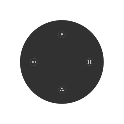 Пульт Arlight SMART-801-22-4G-4SC-SH Black (3V, Magnet, 2.4G) 046481