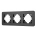 Рамка на 3 поста алюминиевая Arlight FRM-AKIRY-AL-3-BK 049729