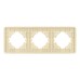 Рамка на 3 поста стеклянная Arlight FRM-OMALI-SFGS-3-GD 049715