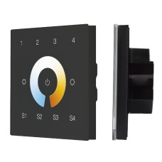 Сенсорная панель Arlight DALI-901-11-4G-4SC-MIX-DT8-IN Black BUS/230V 037197