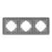 Рамка на 3 поста стеклянная Arlight FRM-OMALI-SFGS-3-GR 049714