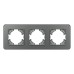 Рамка на 3 поста стеклянная Arlight FRM-OMALI-SFGS-3-GR 049714