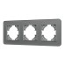 Рамка на 3 поста стеклянная Arlight FRM-OMALI-SFGS-3-GR 049714
