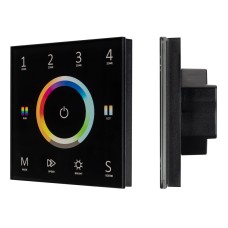 Панель Arlight Sens Smart-P67-Multi Black (230V, 4 зоны, 2.4G) 028322