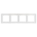 Рамка четырехместная Arlight FRM-GLARE-GS-4-WH 043802