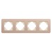 Рамка на 4 поста алюминиевая Arlight FRM-AKIRY-SFAL-4-GD 049745