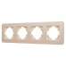 Рамка на 4 поста алюминиевая Arlight FRM-AKIRY-SFAL-4-GD 049745
