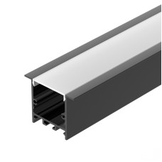 Алюминиевый профиль Arlight SL-LINIA49S-F-2000 ANOD BLACK 039389