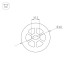 Силиконовый профиль Arlight WPH-FLEX-D40-360deg-S10-5m WHITE 045869