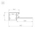 Профиль Arlight FANTOM-BENT-W12-TOP-EDGE-2000 ANOD 040328