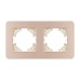 Рамка на 2 поста алюминиевая Arlight FRM-AKIRY-SFAL-2-GD 049739