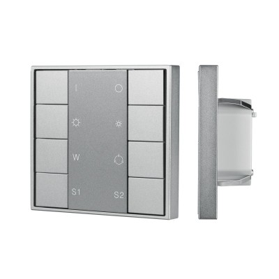 Кнопочная панель Arlight DALI-201-23-1G-2SC-RGBW-DT8-IN Silver (BUS, Frame) 048220
