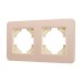 Рамка на 2 поста алюминиевая Arlight FRM-AKIRY-SFAL-2-GD 049739