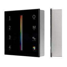 Панель Arlight Sens Smart-P55-Multi Black (3V, 4 зоны, 2.4G) 028310