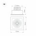 Встраиваемый светильник Arlight CL-KARDAN-S152x152-25W Warm3000 (BK-BK, 30 deg) 037030