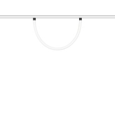 Трековый магнитный светильник Arlight MAG-ORIENT-TUBE-ELASTIC-2620-R30-L1000-14W Day4000 (BK, 360 deg, 48V) 041643