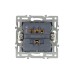 Механизм выключателя двухклавишный непроходной Arlight SWT-MK02-PL-WH (250V, 16A) 043724