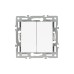 Механизм выключателя двухклавишный непроходной Arlight SWT-MK02-PL-WH (250V, 16A) 043724