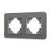 Рамка на 2 поста стеклянная Arlight FRM-OMALI-GS-2-GR 049694