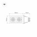 Встраиваемый светильник Arlight CL-KARDAN-S180x102-2x9W Day 024138
