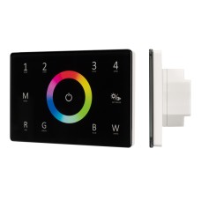 Панель Arlight Sens Smart-P85-RGBW Black (230V, 4 зоны, 2.4G) 028405