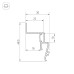 Профиль Arlight STRETCH-SHADOW-2000 WHITE (A2-CONTOUR-PRO) 042559
