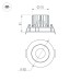 Встраиваемый светильник Arlight MS-FORECAST-BUILT-TURN-R82-8W Warm3000 037187(1)