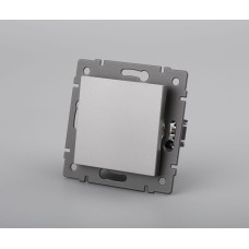 Механизм выключателя одноклавишный проходной Arlight SWT-MKP1-PL-GR-V (250V, 10A) 049873