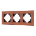 Рамка на 3 поста из натурального дерева Arlight FRM-XSILO-WD-3-NL 050873