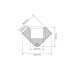 Профиль с экраном Arlight с экраном ALU-D45-2000 ANOD+FROST 018252