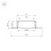 Профиль Arlight LINIA60-FANTOM-3000 ANOD 046410