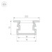 Профиль Arlight PDS-FS-3000 ANOD 040733