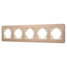 Рамка на 5 постов алюминиевая Arlight FRM-AKIRY-AL-5-GD 049736