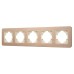 Рамка на 5 постов алюминиевая Arlight FRM-AKIRY-AL-5-GD 049736