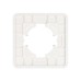 Рамка стеклянная на 1 пост Arlight FRM-OMALI-SFGS-1-WH 049675