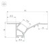 Профиль Arlight FANTOM-W45-BEVEL-2000 WHITE 039949