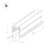 Шинопровод встраиваемый Arlight Mag-Track-4560-FDW-3000 034680